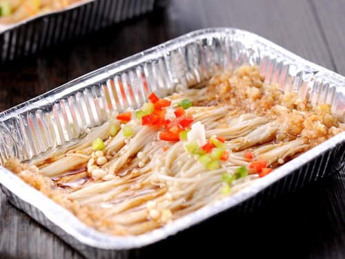商南锡纸烤金针菇